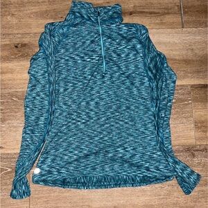 Athleta Teal Patterned Top